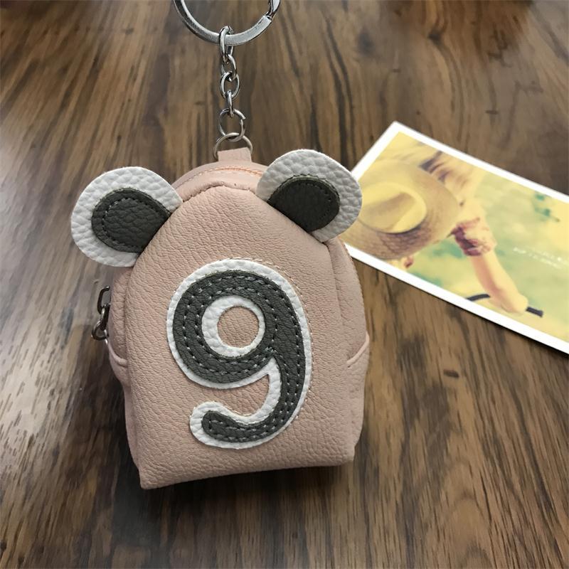 Wholesale Digital Mini PU Zero Wallet Keychain